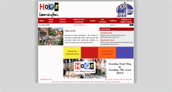 Desktop Screenshot of hopeleamington.org.uk